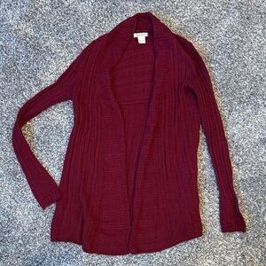 Lucky Brand Women's Deep Red Cardigan